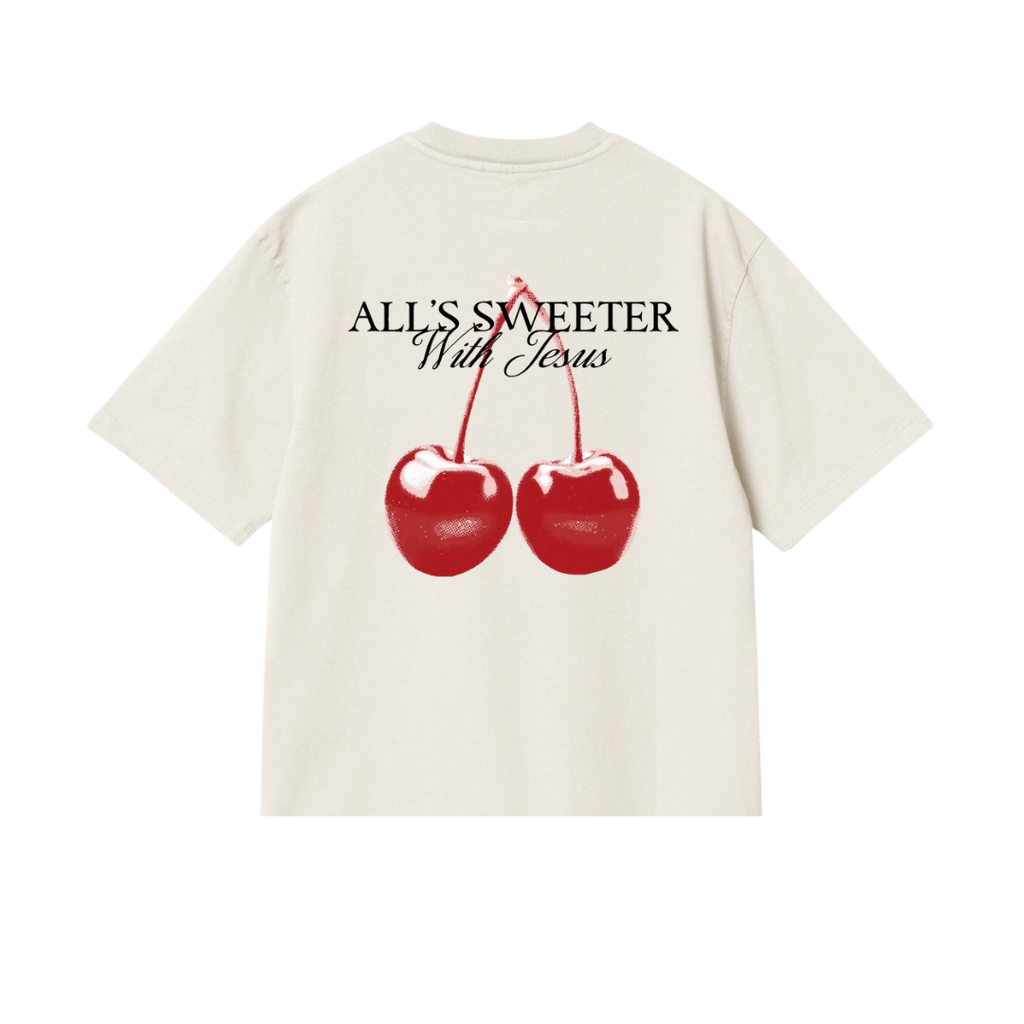 ALL’S SWEETER WITH JESUS T-SHIRT